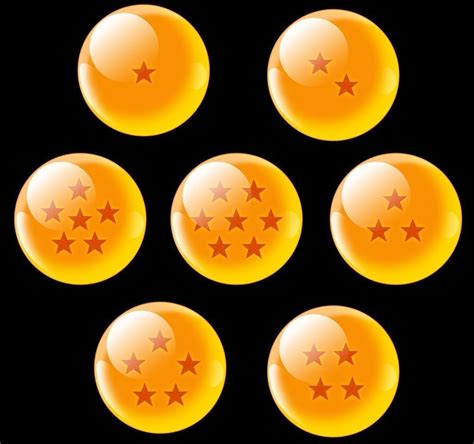 Set de 7 Bolas de Dragón de 6cm de diámetro para coleccionistas