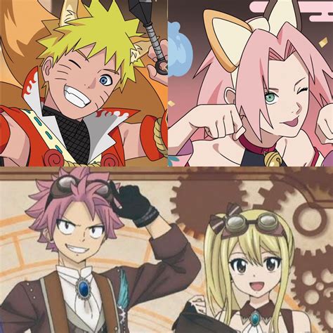 Natsu, Lucy y Gray discutiendo la misión en la Ciudad Elmina