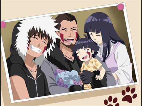 Naruto, Kiba y Hinata