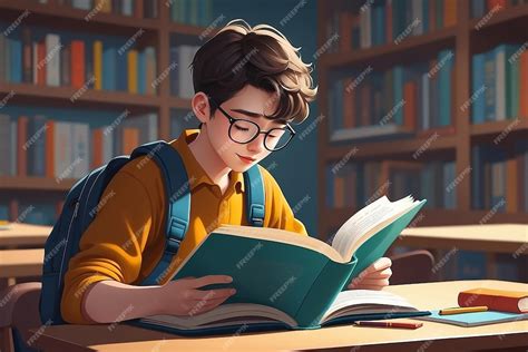Imagen de un estudiante asiático con un libro