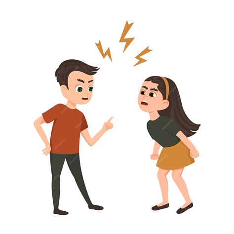 Personajes de manhwa discutiendo