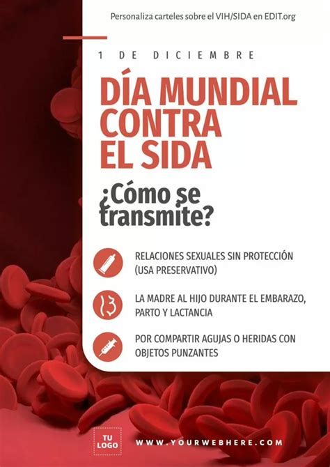 Cartel de prevención del SIDA con el eslogan 