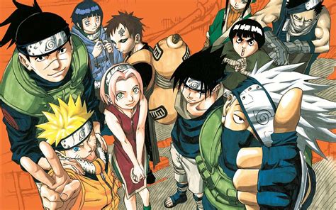 Comparación de un panel de manga de Konoha en blanco y negro y a color