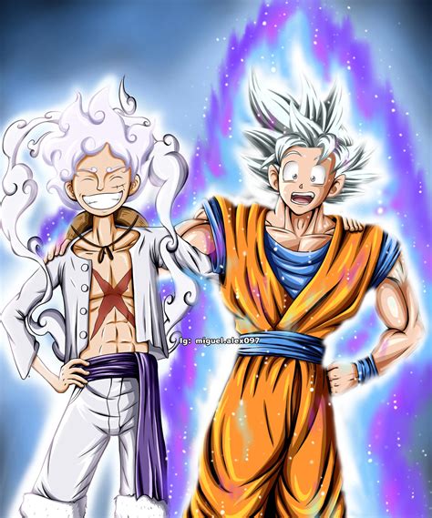 Comparación de Goku y Luffy