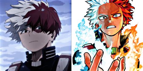 Comparación de diseños de Shoto Todoroki (temporada 5 vs temporada 6)