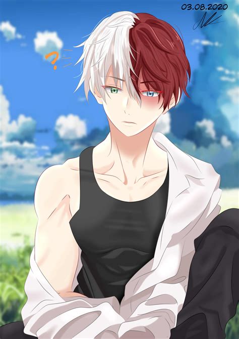 Fan art realista de Shoto Todoroki