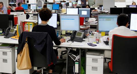 Trabajadores en una oficina