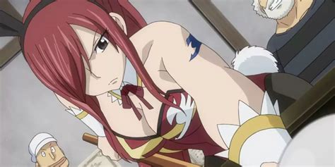 Erza Scarlet frente al cañón Júpiter