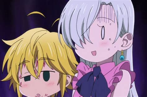 Meliodas y Elizabeth en un momento de despedida