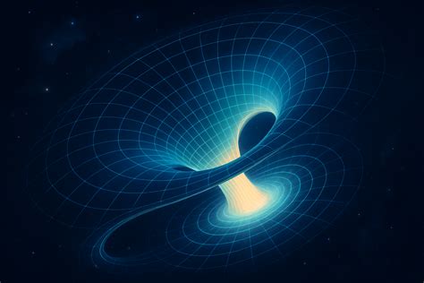 Ilustración del planeta Remina emergiendo de un agujero de gusano