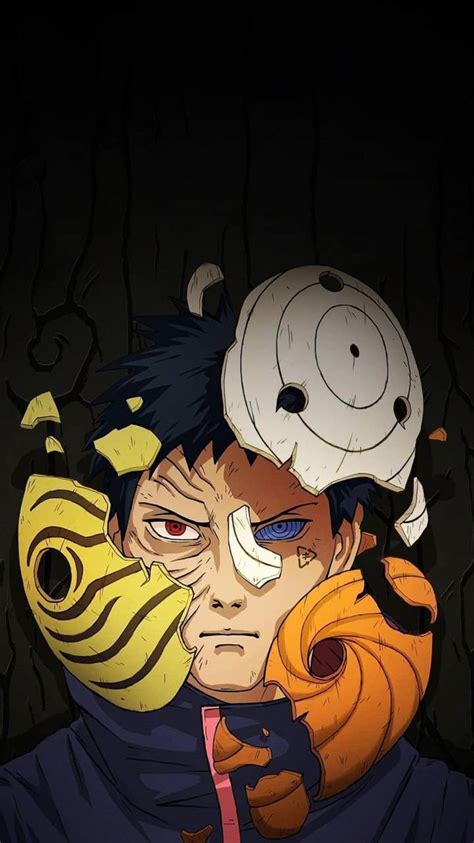 Obito quitándose la máscara