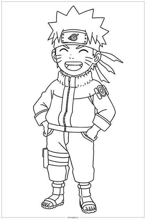 Dibujo de Naruto Uzumaki sonriendo