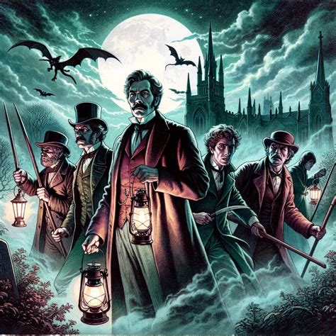 Ilustración de Drácula enfrentándose a Mina y a los héroes