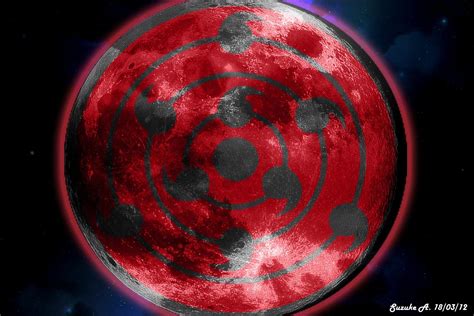 La Luna con el Rinne Sharingan reflejado