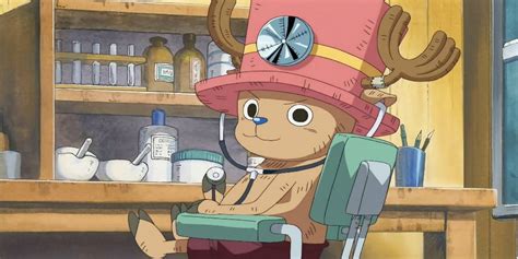 Doctor Hiruluk y Tony Tony Chopper en su laboratorio