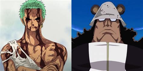 Zoro ofreciendo su vida a Kuma