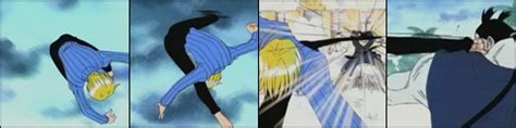 Sanji realizando una patada voladora