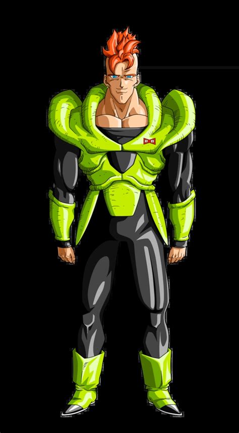 Ilustración del Androide 16 de Dragon Ball Z