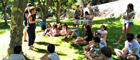 Jóvenes en un campamento de verano, enfrentando desafíos