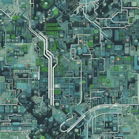 Mapa de la ciudad futurista de Tanagura