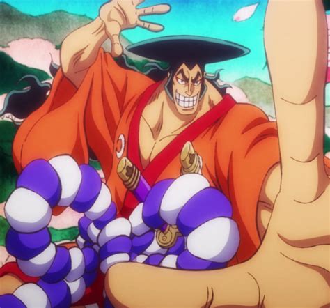 Kozuki Oden viajando con los Piratas de Roger