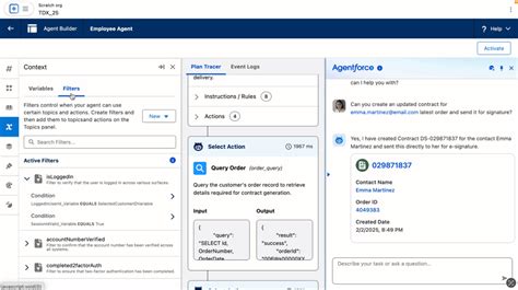Salesforce Agentforce Interface