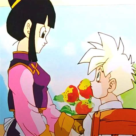 Goku adulto con Gohan y Milk