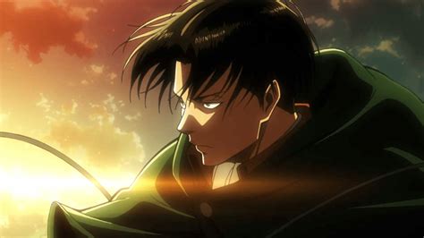 Ilustración de Levi Ackerman luchando