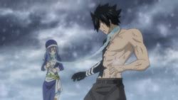 Gray y Juvia atrapados en el Ice Lock de Invel