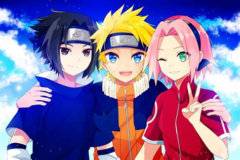 Sakura y Sasuke en una escena de Naruto Shippuden