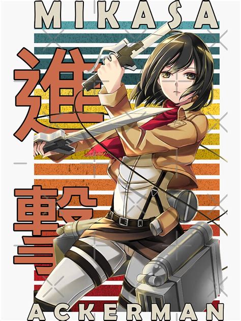 Diseño conceptual de Mikasa Ackerman