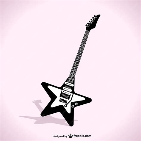 Ilustración de Kasumi Toyama y su guitarra en forma de estrella