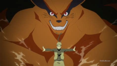 Naruto y Kurama unidos en batalla