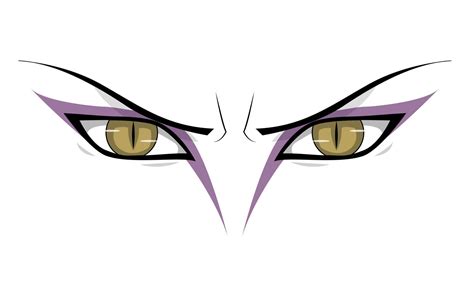 Detalle de los ojos de Orochimaru