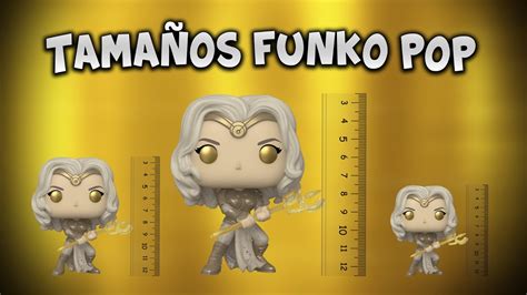 Infografía comparativa de tamaños de figuras Funko Pop