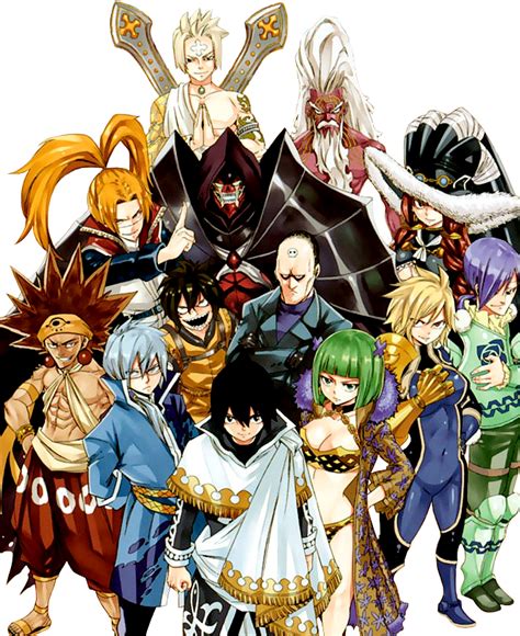 personajes Fairy Tail luchando contra Spriggan 12