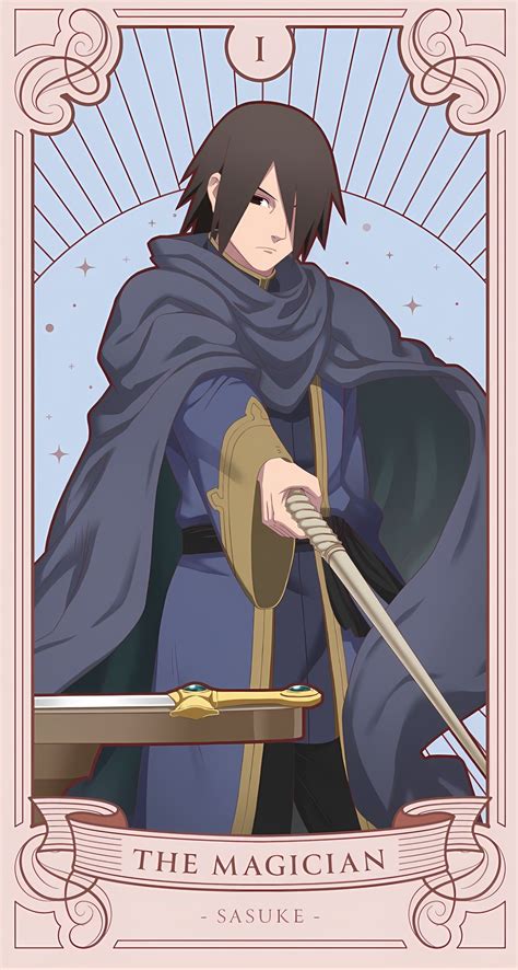 Ilustración de Sasuke Uchiha en su juventud