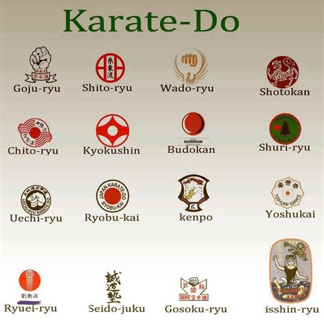 Comparativa de estilos de Karate