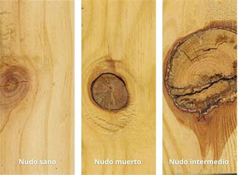 Detalle de nudos en madera de pino