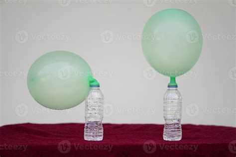 Globo inflado como base para la máscara