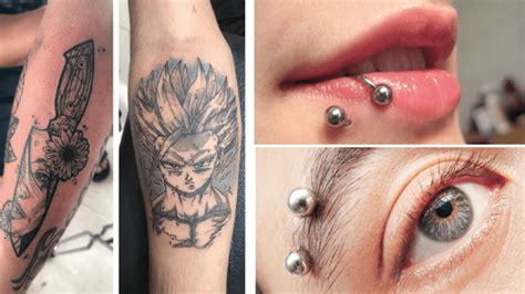 Diseño de personajes con piercings y tatuajes
