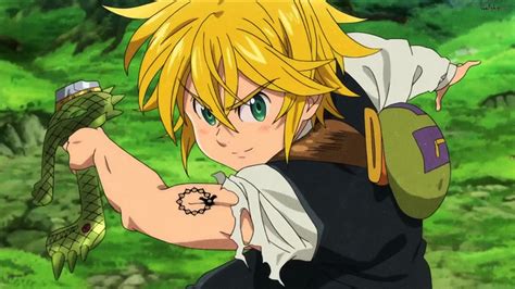 Meliodas observando la destrucción del Reino de Danafor