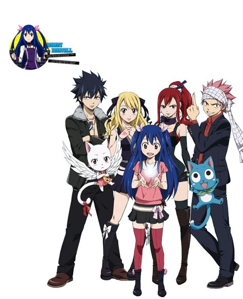 Elenco de Fairy Tail en una pose grupal