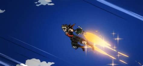 Katsuki Bakugo en acción con sus explosiones
