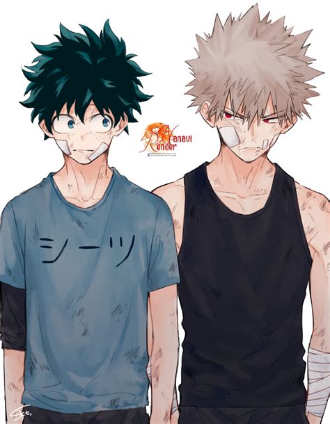 Izuku Midoriya y Katsuki Bakugo