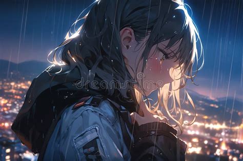Sakura llorando en la lluvia