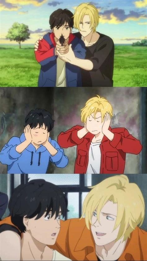 Retrato de Ash Lynx y Eiji Okumura