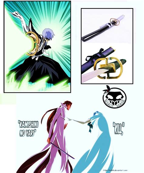 Diagrama mostrando la extensión del Shikai y Bankai de Kamishini no Yari
