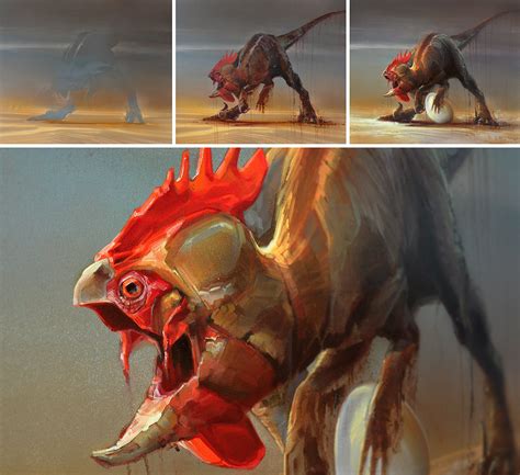 Arte conceptual de criaturas fantásticas inspiradas en EXO