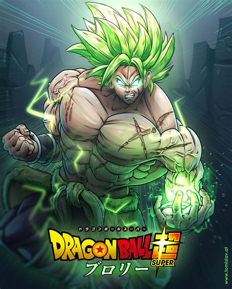 Broly desatando su poder